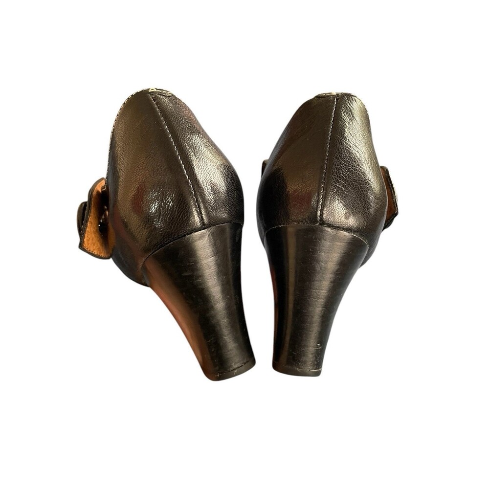 Clarks Black Lea Diamond Hart Peep Toe Heels‎ 85321 - 8 M Career Office - Picture 4 of 16